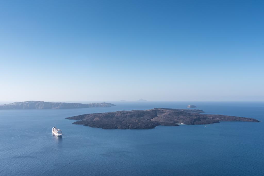 Karpimo Horizon - Caldera View With Private Hot Tub Villa Firosztefáni Kültér fotó