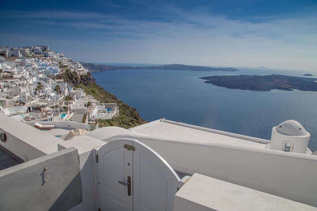 Karpimo Horizon - Caldera View With Private Hot Tub Villa Firosztefáni Szoba fotó