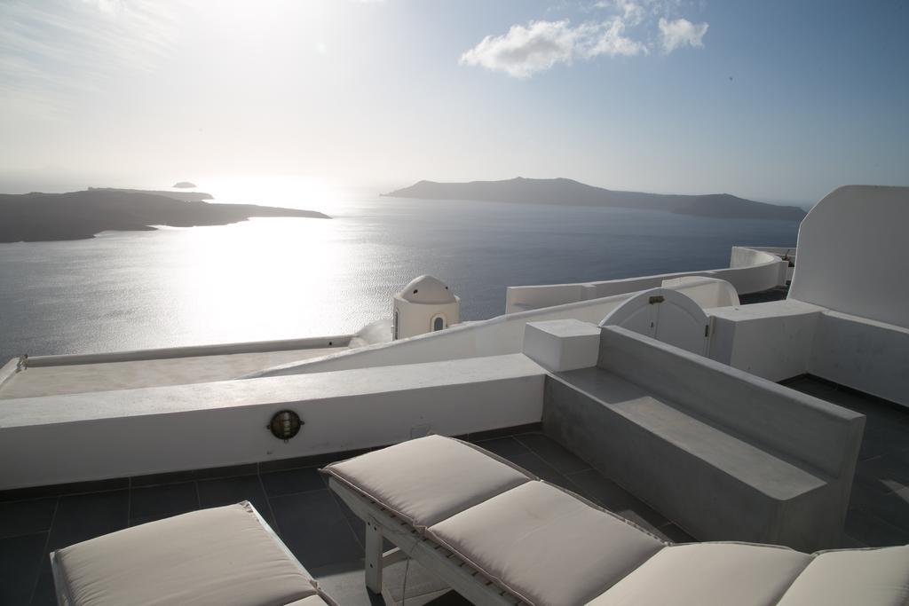 Karpimo Horizon - Caldera View With Private Hot Tub Villa Firosztefáni Kültér fotó