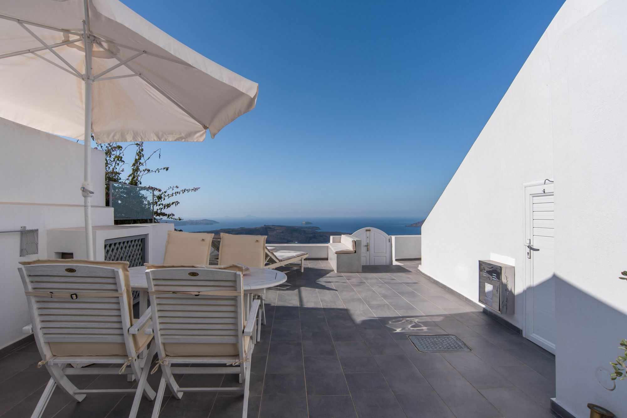 Karpimo Horizon - Caldera View With Private Hot Tub Villa Firosztefáni Kültér fotó
